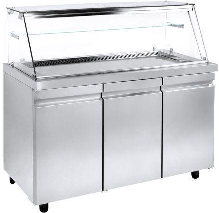 Niki Inox Bufet De Încălzire Cu Dimensiuni 134x80x129cm