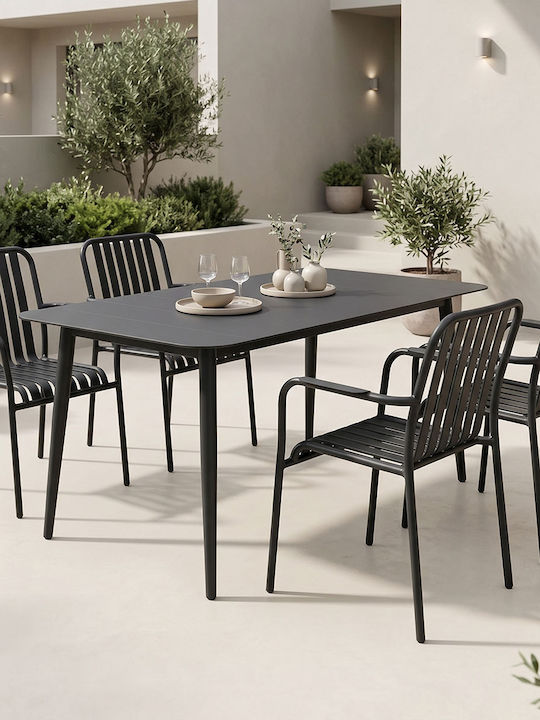 Heven Vista 5-Teile Garten- und Outdoor-Möbelse...