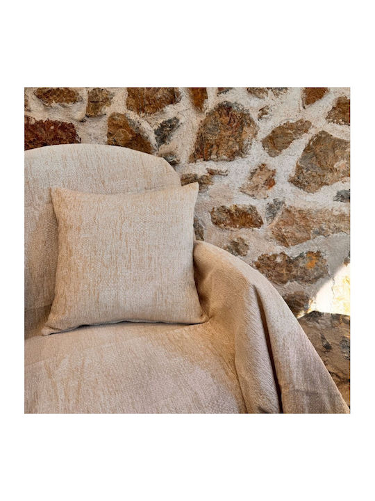 Xionoula Home Python Ριχτάρι Πολυθρόνας Chenille 180x180εκ. Ivory