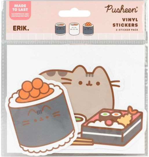 Pusheen Αυτοκόλλητα Βινυλίου Sushi Roll Vol 5 Σετ 2 Αυτοκόλλητα