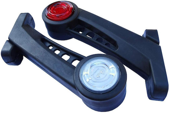 Lumini De Volum Pentru Camioane Marker Light Horn 18 Led Fr0138 19cm 12-24v