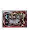 Melina's Collection Recipient Metalic Transparent Pentru Masa De Crăciun 14x11x5cm