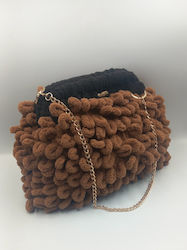 Aristourgimata Knitted Fur Women's Clutch