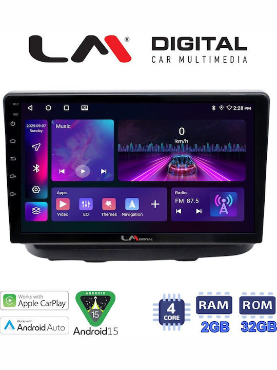 LM Digital Автомобилна Аудио Система За Fiat Doblo 2002 > 2007 Bluetooth USB Wi-Fi GPS Apple CarPlay Android Auto