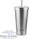 Nava Ποτήρι Θερμός Ανοξείδωτο / Πλαστικό BPA Free 520ml Ασημί με Καλαμάκι