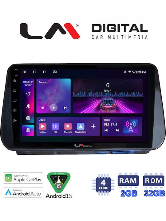 LM Digital Автомобилна Аудио Система За Hyundai Santa Fe / iX45 2018 > 2019 Bluetooth USB WiFi GPS Apple CarPlay Android Auto