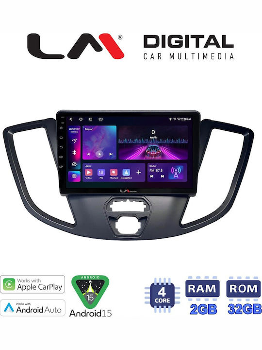 LM Digital Auto-Audiosystem Für Ford Transit 2013 > 2018 Bluetooth USB Eingebautes Wi-Fi GPS Apple CarPlay Android Auto