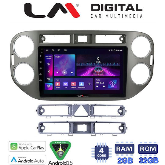 LM Digital Auto-Audiosysteme für Volkswagen Tiguan 2007 2016 Bluetooth USB Eingebautes Wi-Fi GPS Apple CarPlay Android Auto