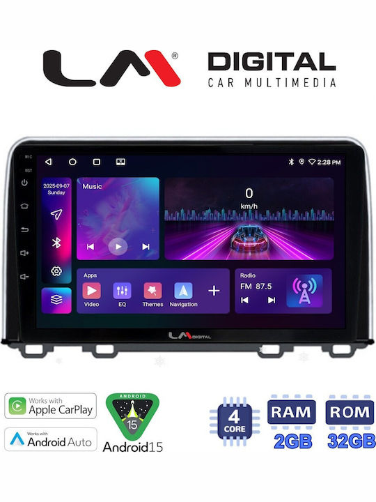 LM Digital Auto-Audiosystem Für Honda CR-V 2017 Bluetooth USB Eingebautes Wi-Fi GPS Apple CarPlay Android Auto LM ZA4813 Notenblätter
