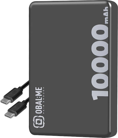 Obal:Me MagNetix MagSafe Power Bank 10000mAh 15W με Θύρα USB-C Power Delivery Μαύρο