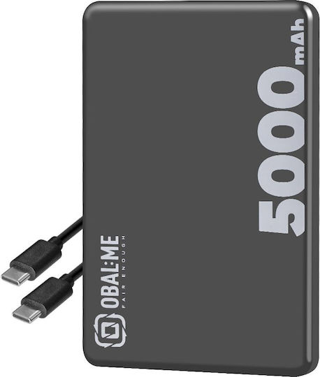 Obal:Me MagNetix MagSafe Power Bank 5000mAh 15W με Θύρα USB-C Μαύρο