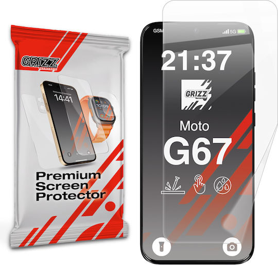GrizzGlass Ceramic Screen Protector (Motorola Moto G67)