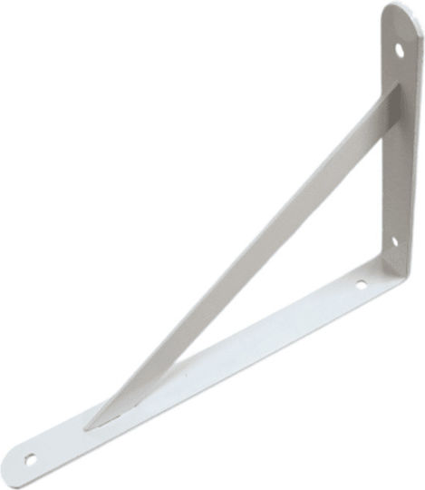Heavy-Duty Metal Shelf Bracket in White Colour 280x400mm DD-06578