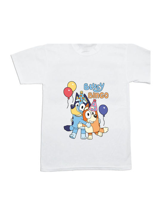 Детска Тениска Бяла Bluey Bluey