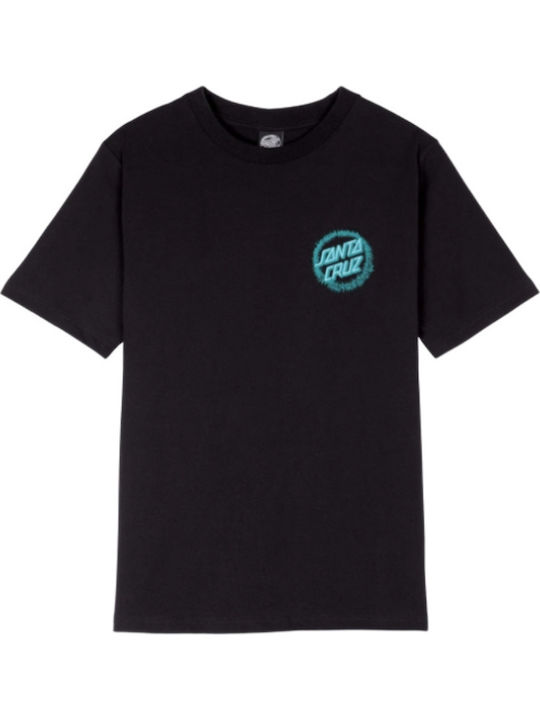 Γυναικείο T-shirt Πουά Μαύρο