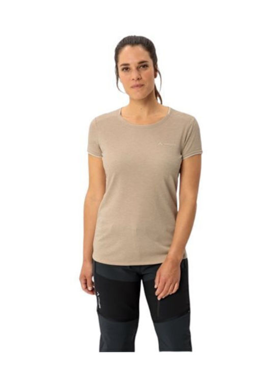 Vaude Women's Beige T-shirt