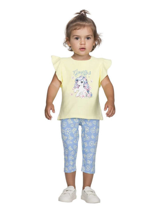 Joyce Kids Set with Leggings Summer 2 Pieces Wh...