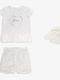 Kids Set with Shorts Summer 2pcs White