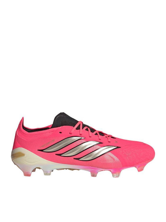 adidas Predator Elite Ποδοσφαιρικά Παπούτσια με Τάπες FG Ροζ