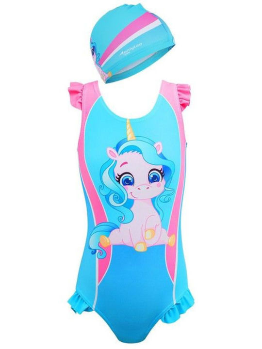 Ολόσωμο Μαγιό Κορίτσια Unicorn S22 Κ.αα2384 Blue