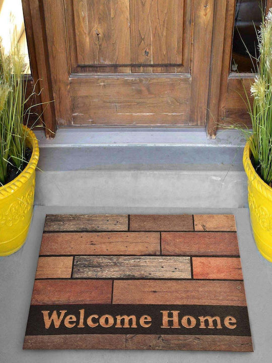 SteweHome Non-Slip Orange Doormat 70x45cm