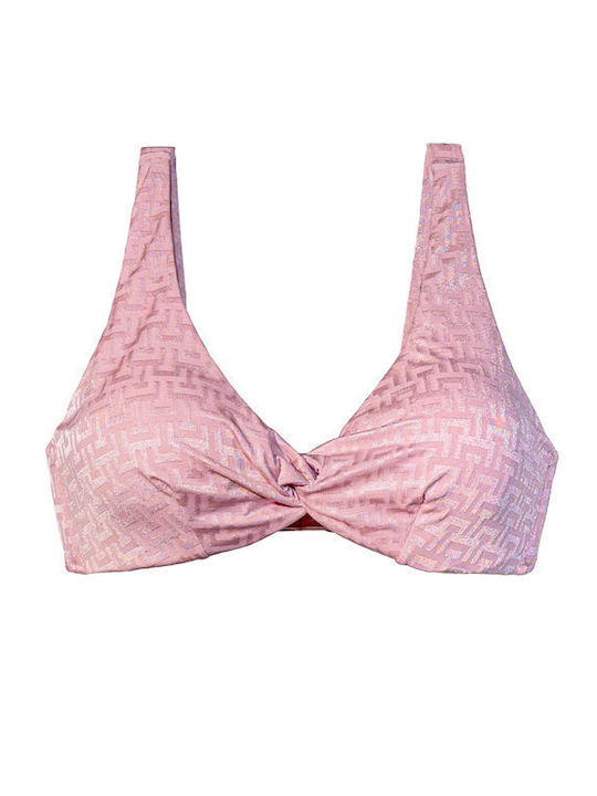 Top Bikini Top With Padding Pink