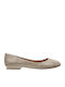 Damen Ballerinas in Gold Farbe