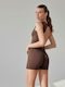 Women's One-piece Jumpsuit Brown