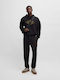 Herren-Sweatpants Jogginghose Schwarz