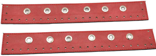Bunduza Strap 4.5x31cm Pair Vintage Red