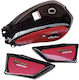 Plastic Kit With Fuel Tank Motorcycle Fuel Tanks Honda Cm 125 Custom Black
