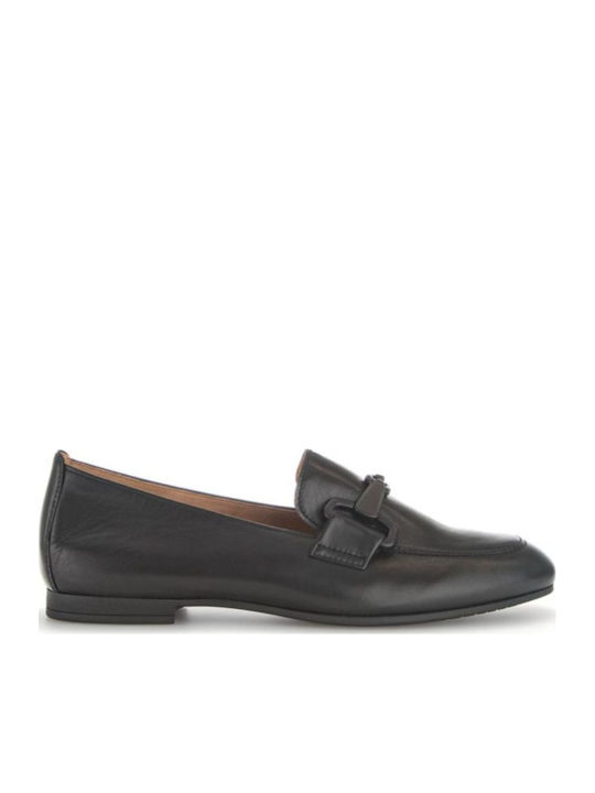 Gabor Loafers Dama Din Piele În Culoare Neagră