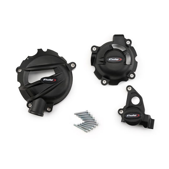 Προστατευτικα Καλυμματα Κινητηρα Black Engine Covers Aprilia Rs 457 '24-'26 Tuono 457 '25-'26 22248n Puig