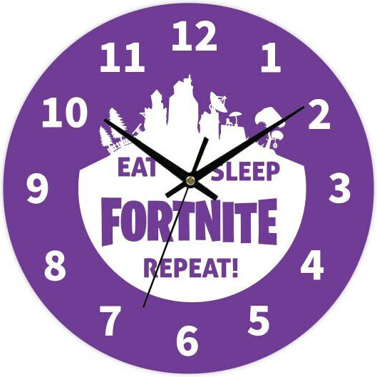 Детски Часовник На Стена Fortnite 30см