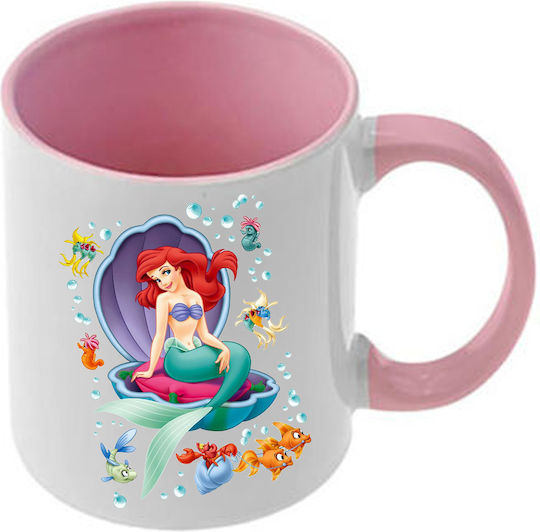 Κούπα Ariel Ροζ Λαβή Εσωτερικό