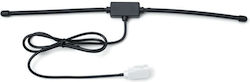 Kuryakyn Скритa Антена За Harley-Davidson 14-25 Touring Извън 23-25 Cvo 24-25 Flhx 2025 Flhxu 24-25 Fltrx Черна