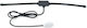 Kuryakyn Скритa Антена За Harley-Davidson 14-25 Touring Извън 23-25 Cvo 24-25 Flhx 2025 Flhxu 24-25 Fltrx Черна