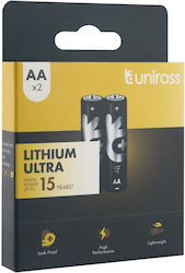 Baterii Uniross Lithium Ultra AA Pachet 2