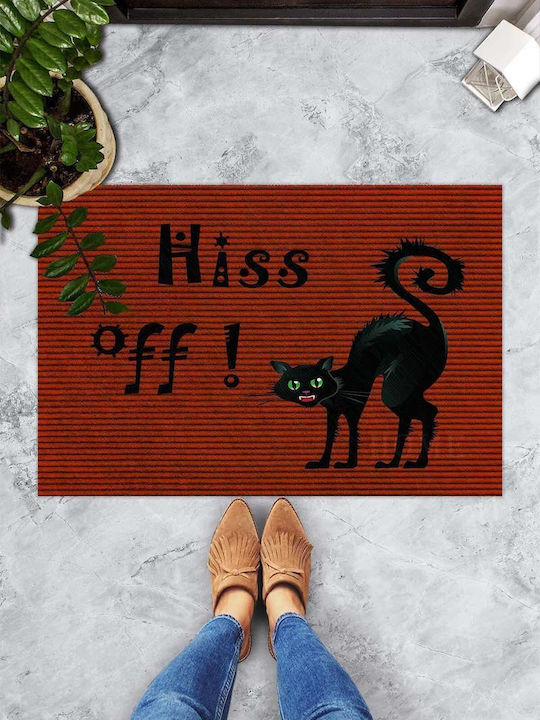 SteweHome Non-Slip Orange Doormat 70x45cm