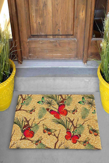 SteweHome Pată De Intrare Antiderapant Portocaliu 70x45cm