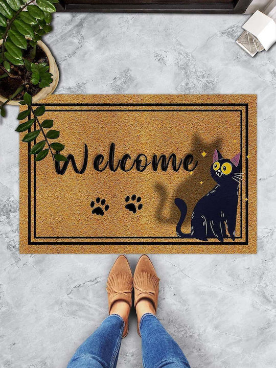 SteweHome Non-Slip Orange Doormat 70x45cm