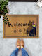 SteweHome Non-Slip Orange Doormat 70x45cm