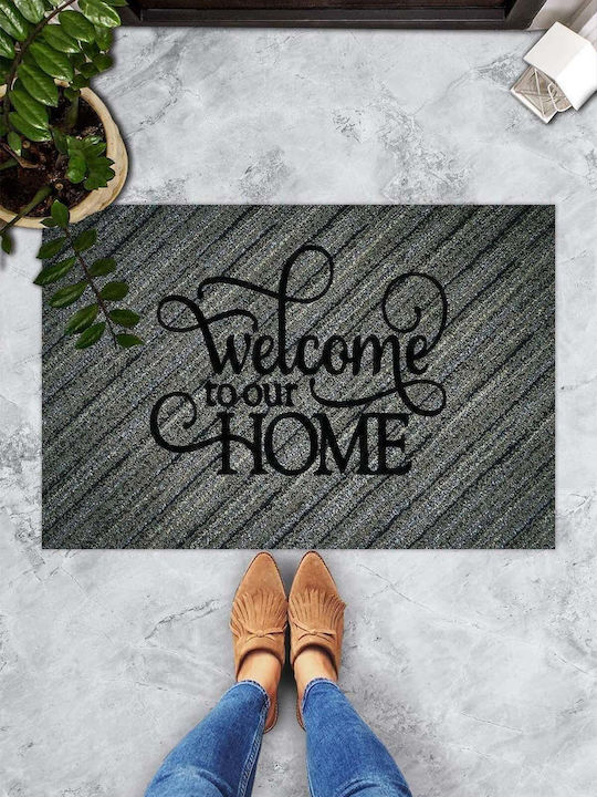 SteweHome Πατάκι Εισόδου Αντιολισθητικό Πορτοκαλί 70x45εκ.