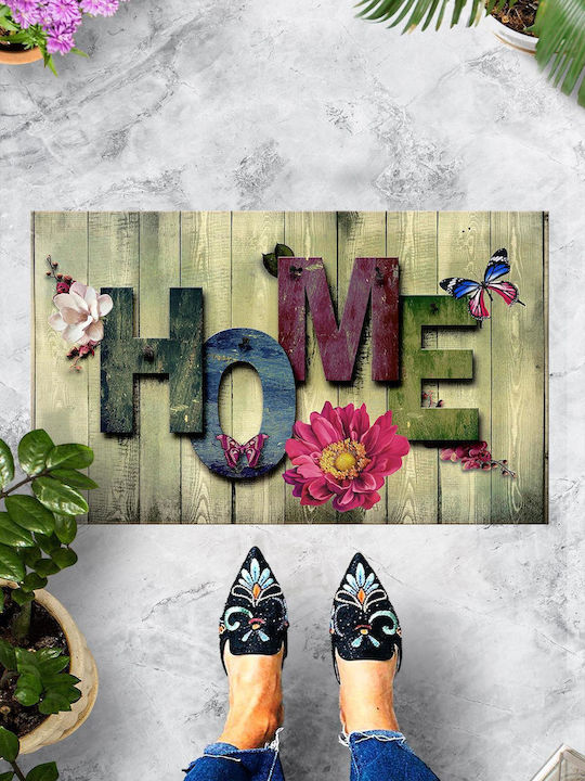 SteweHome Non-Slip Orange Doormat 70x45cm