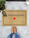 SteweHome Non-Slip Orange Doormat
