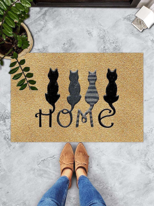SteweHome Non-Slip Orange Doormat