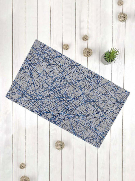SteweHome Non-Slip Blue Doormat Thickness 10mm