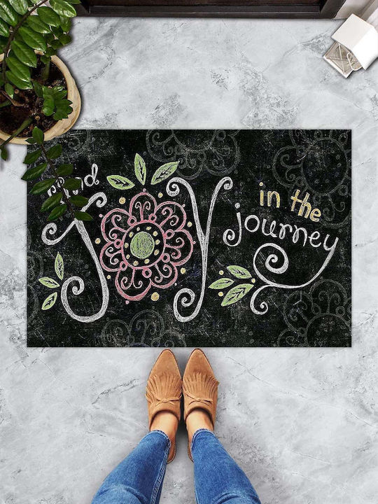 SteweHome Non-Slip Orange Doormat