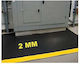 Stewehome Insulating Rubber Mat Yellow Stripe Insulating Anti-Slip Rectangular 70x75 Cm