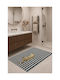 SteweHome Non-Slip Rectangular White Rug 60x90cm